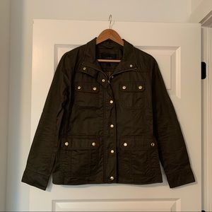 J Crew Womens Downtown Field Jacket, Mossy Brown, size Small